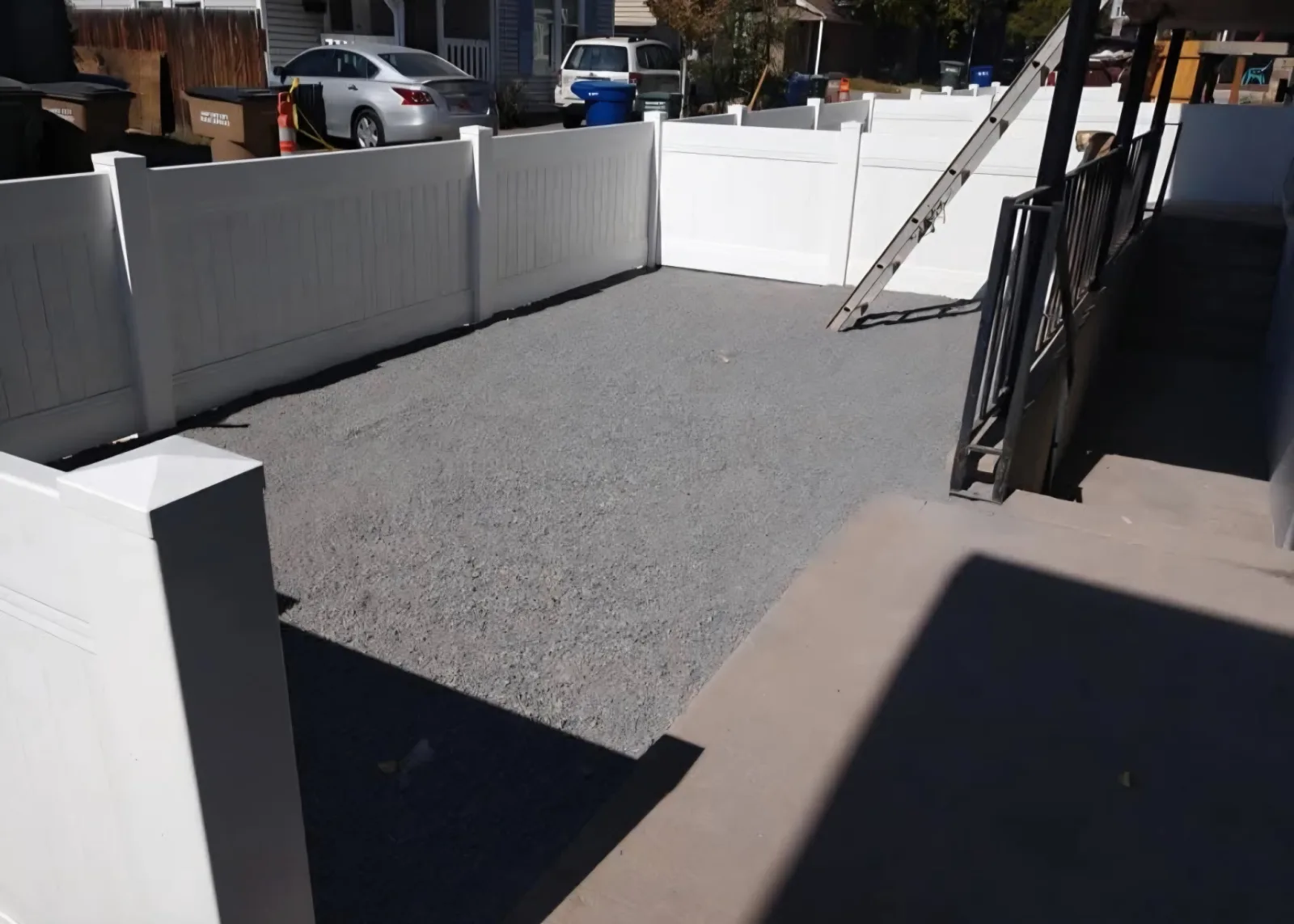 Residential gravel and fence installation in Utah
